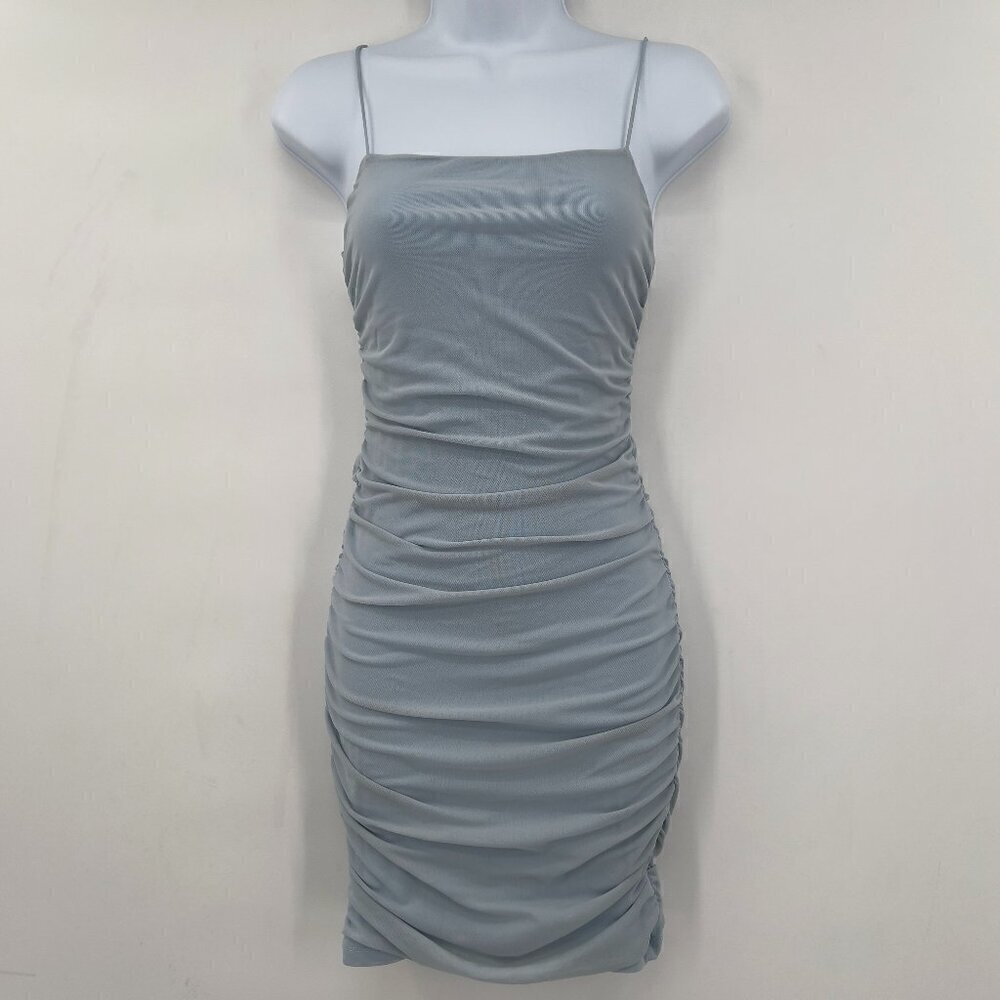 Hello Molly Women's  Holiday  Cocktail Ruched Lined Dress In Light gray Size XS